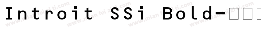 Introit SSi Bold字体转换